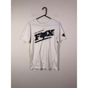 Fox Racing Men's White Graphic T-Shirt Skater‎ Grunge Tribal Streetwear XL